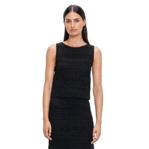 Neiman Marcus | EUC Sleeveless Silk Pullover Sweater Vest in Black Size Medium